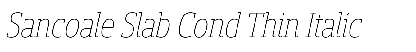 Sancoale Slab Cond Thin Italic